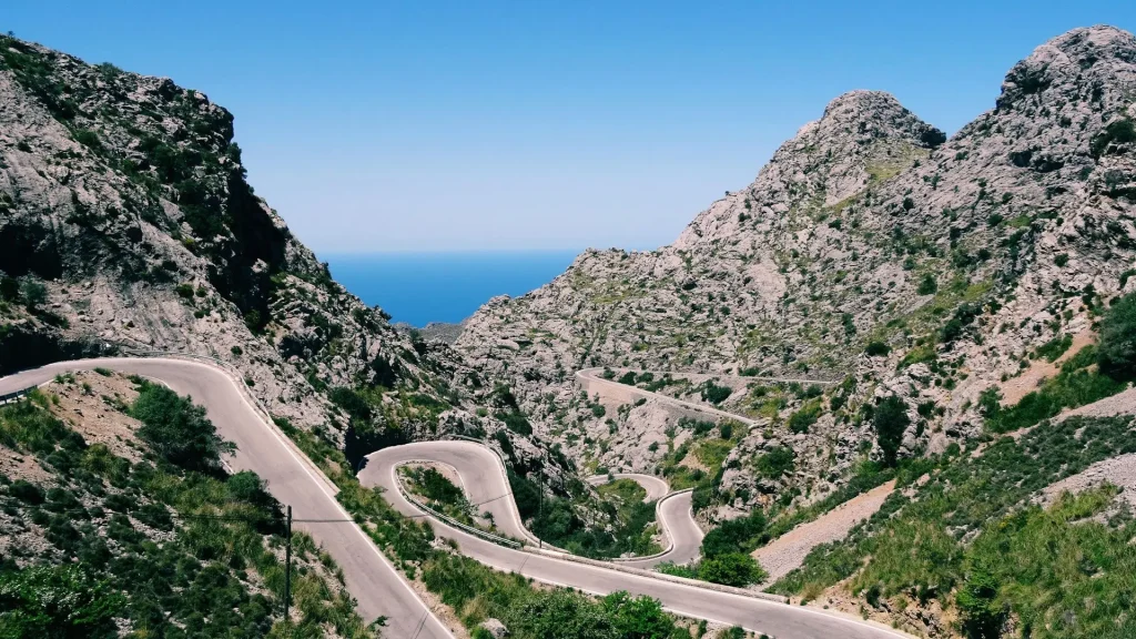 motorcycle route costa brava curves road